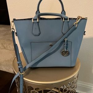 Michael Kors Blue Satchel Purse